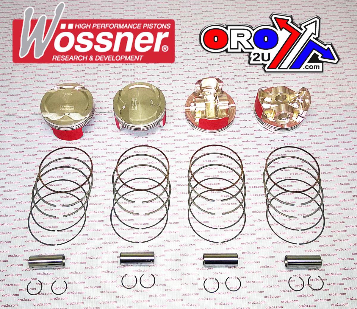 PISTON KIT SET/4 HAYABUSA 85, WOSSNER K8733D400-4 SUZUKI, 2008-2016 DISPL. 1474cc - Image 3