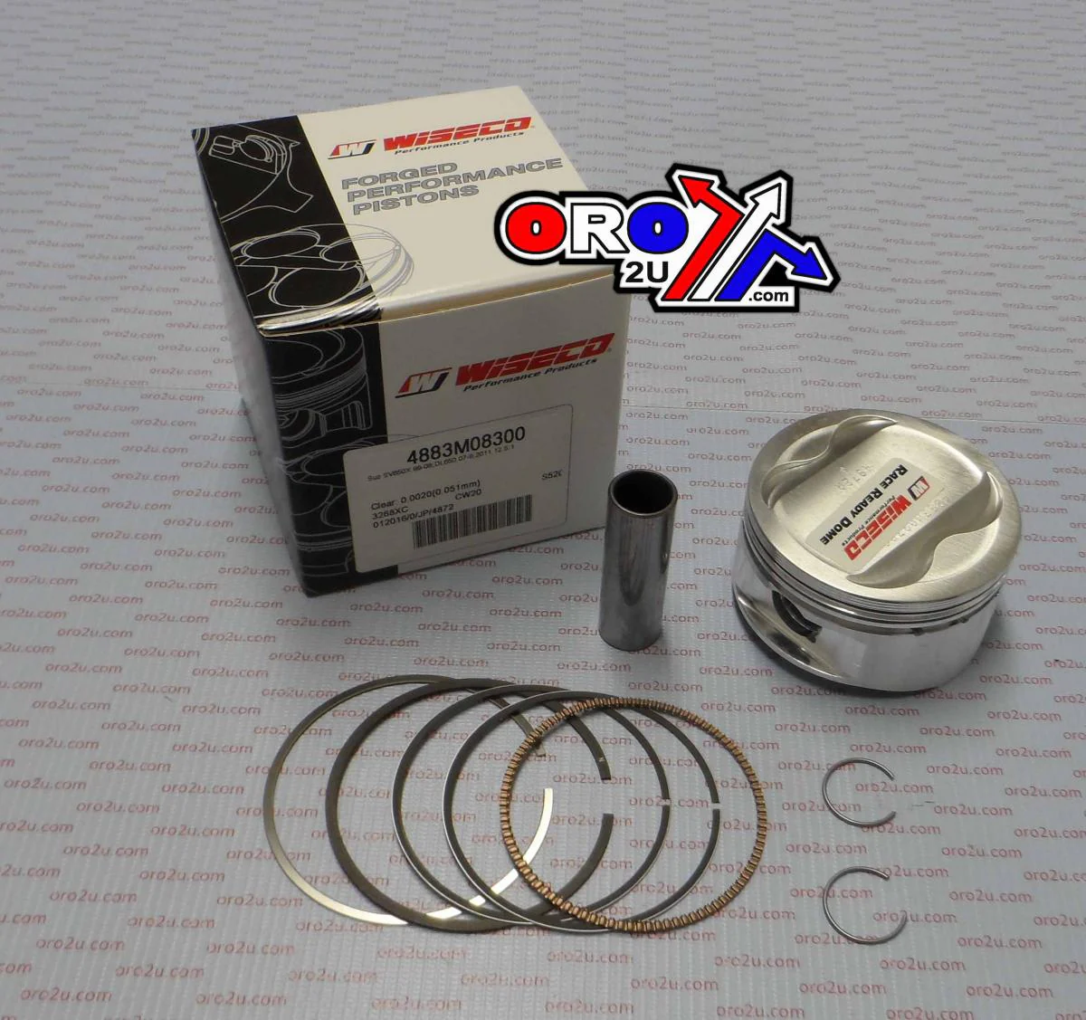 PISTON KIT SV650X 99-11 83.00, WISECO 4883M08300 ROAD SUZUKI