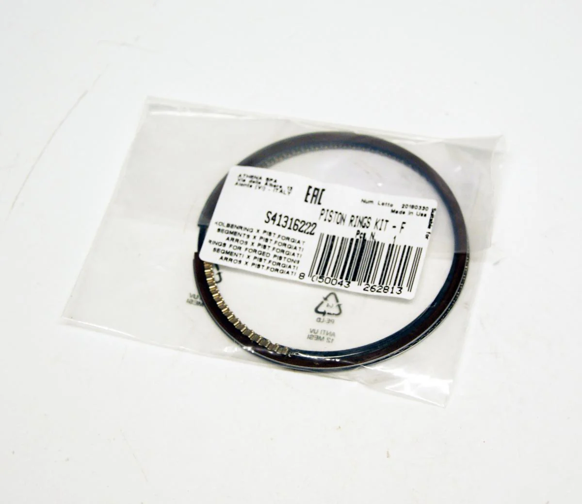 PISTON RINGS SET 90MM KTM/ HUSKY 350 11-15, ATHENA S41316222 - Image 2