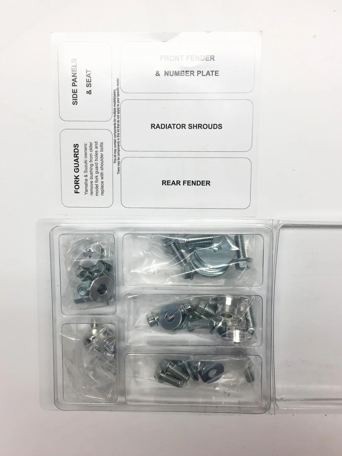 PLASTIC BOLT KIT CR 125/250/500 85-90, BOLT HARDWARE HON-8590101 - Image 2
