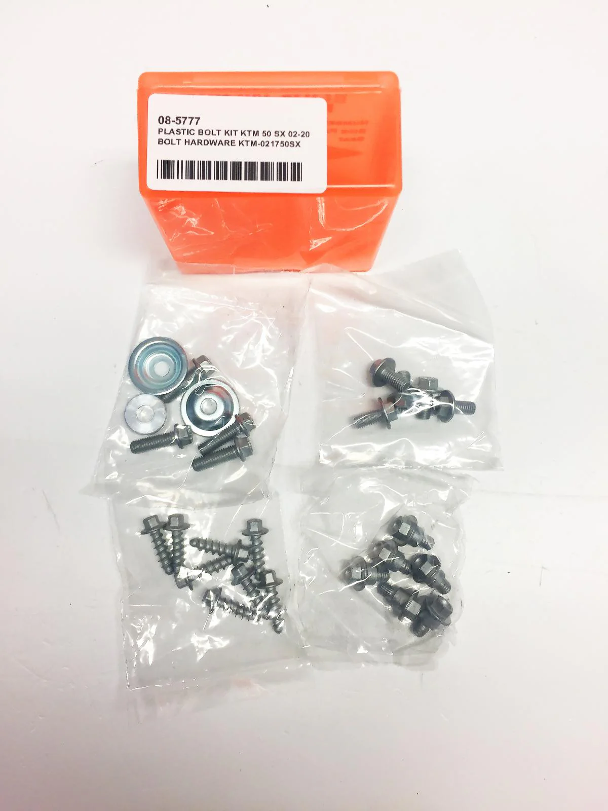 PLASTIC BOLT KIT KTM 50 SX 02-20, BOLT HARDWARE KTM-021750SX - Image 2