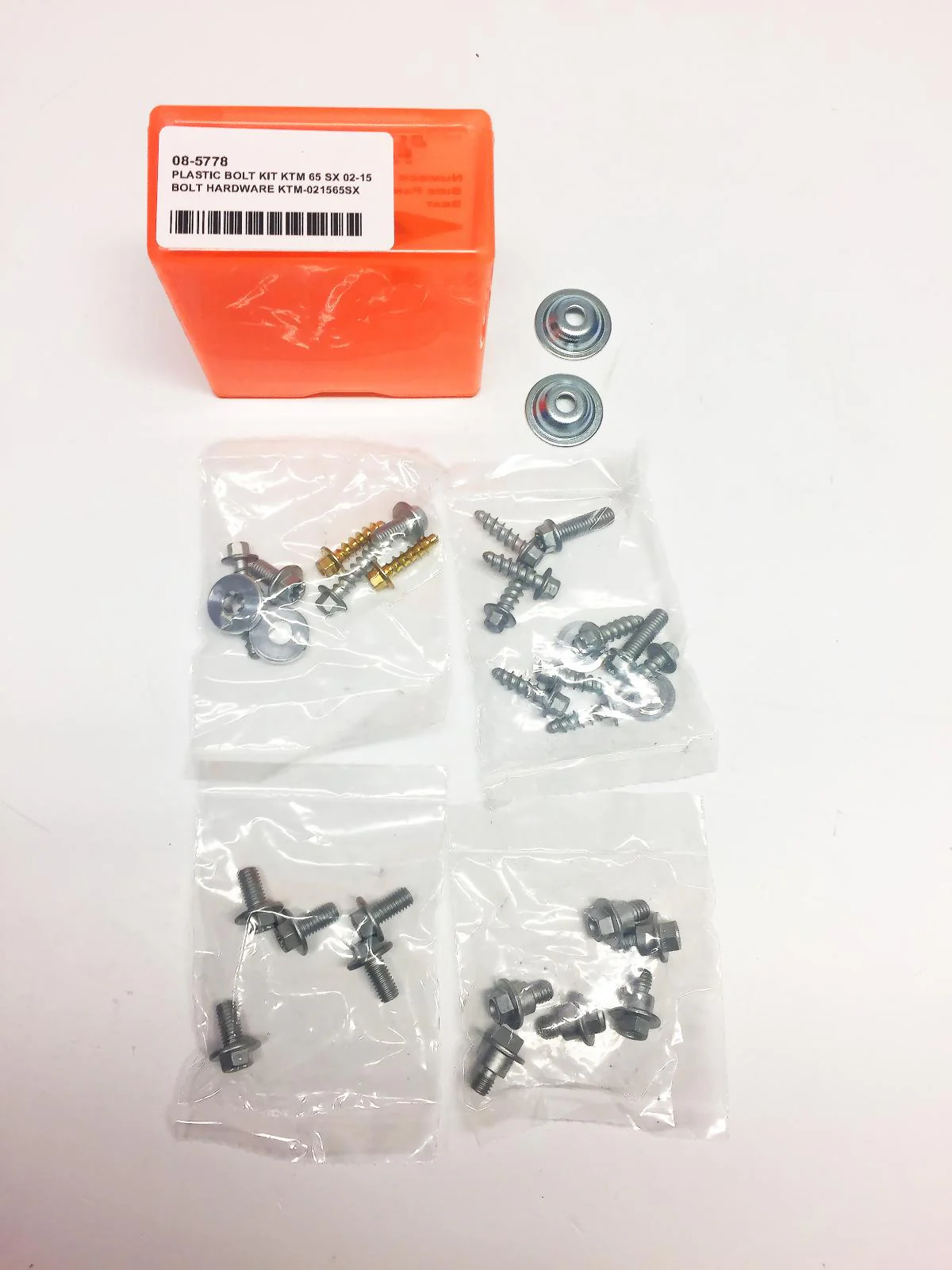 PLASTIC BOLT KIT KTM 65 SX 02-15, BOLT HARDWARE KTM-021565SX - Image 2