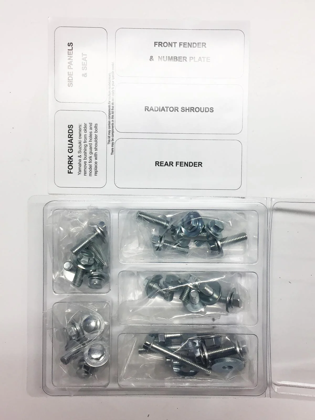 PLASTIC BOLT KIT KX 125/250/500, BOLT HARDWARE KAW-8804101 - Image 2
