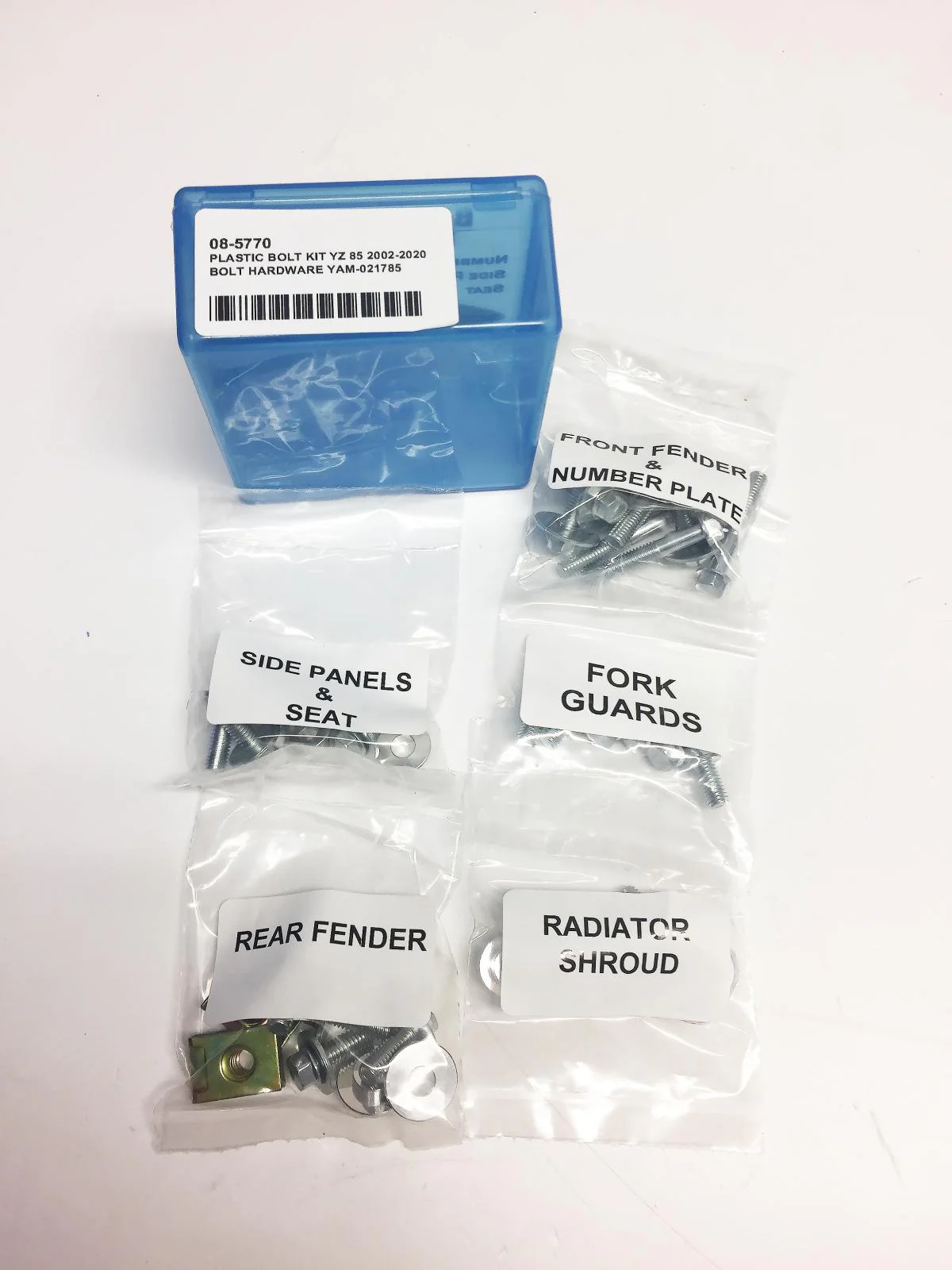 PLASTIC BOLT KIT YZ 85 2002-2020, BOLT HARDWARE YAM-021785 - Image 2