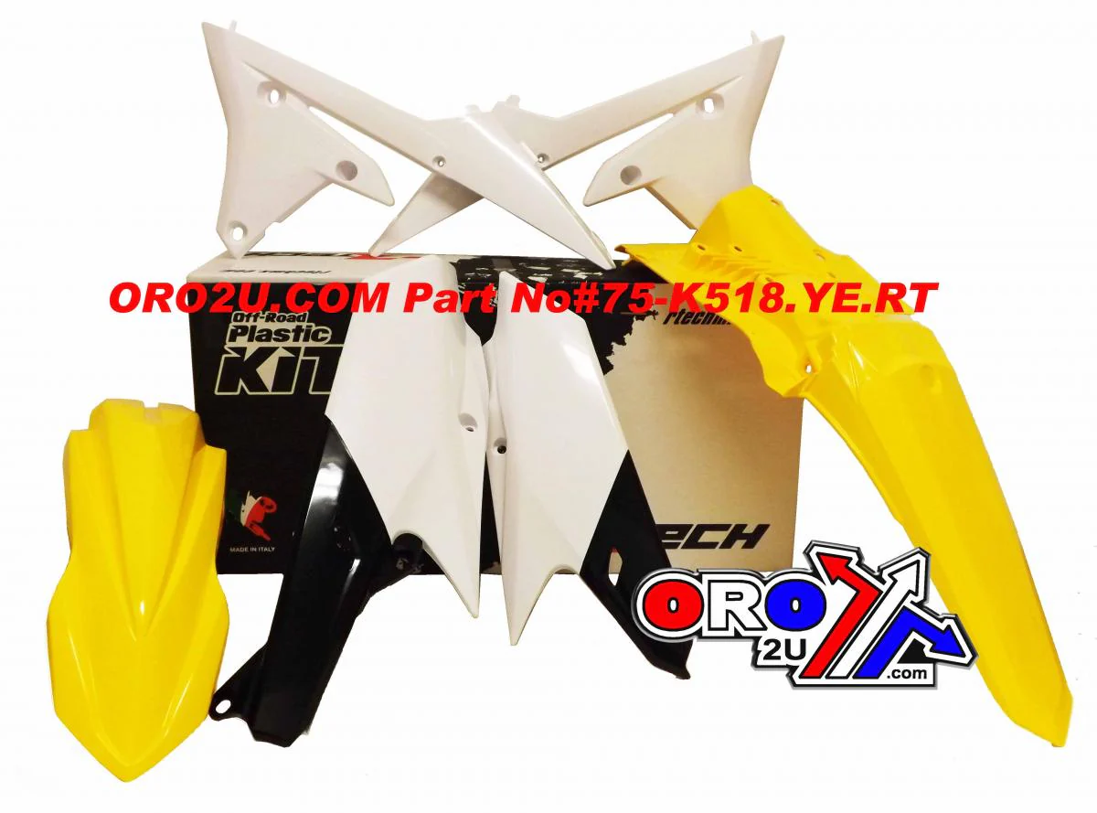 PLASTIC KIT/4 WRF250 / WRF450 15-19, RTECH R-KITWRF-GY0-415 - Image 2