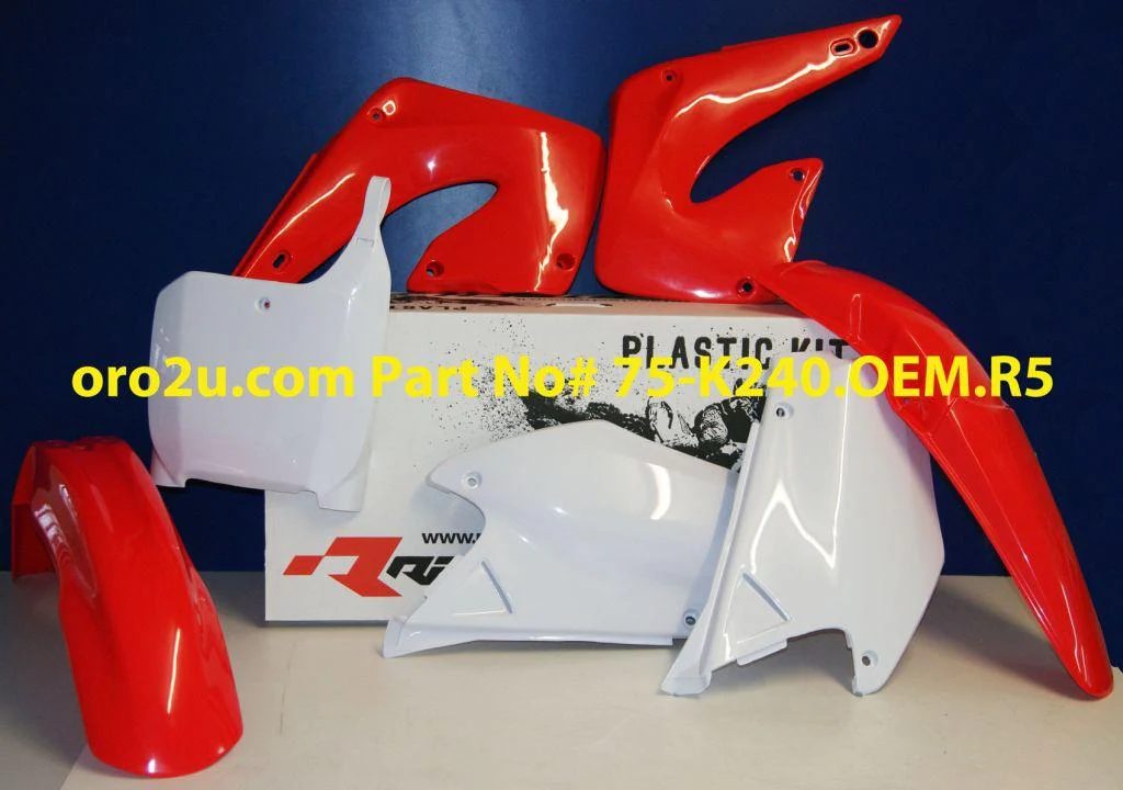 PLASTIC KIT/5 00-01 CR125/250, OEM RTECH R-KITCR0-OEM-501 - Image 2