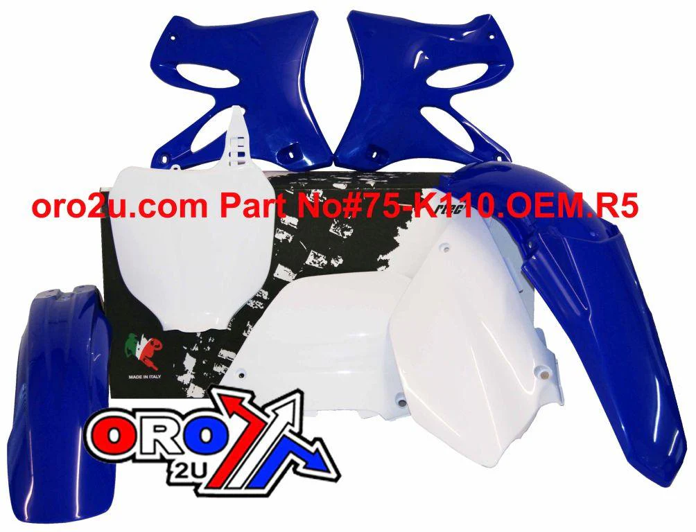 PLASTIC KIT/5 02-05 YZ125/250, OEM RTECH R-KITYZ0-OEM-502 - Image 2