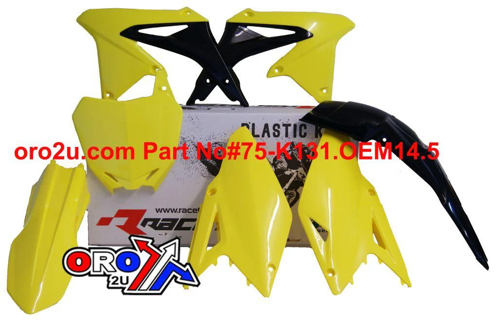 PLASTIC KIT/5 08-17 RMZ450, OEM14 RTECH R-KITRMZ-OEM-508 - Image 2