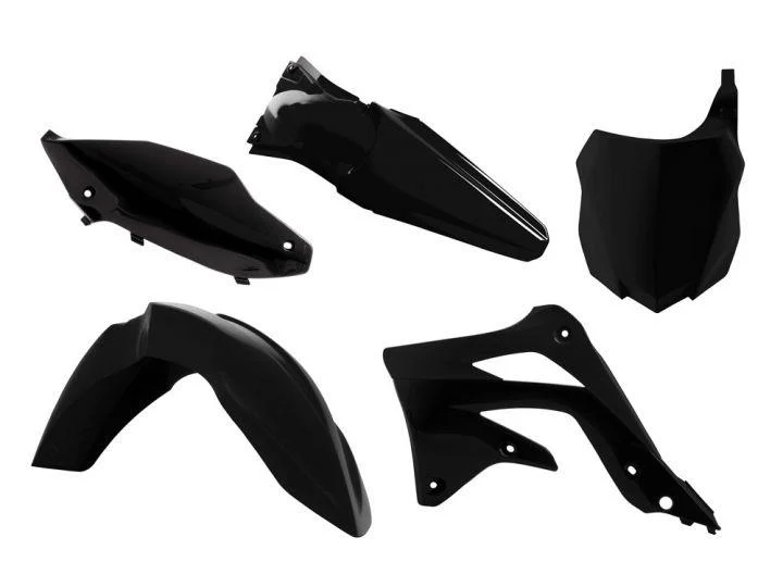 PLASTIC KIT/5 13-15 KX450F, BLACK RTECH R-KITKXF-NR0-515