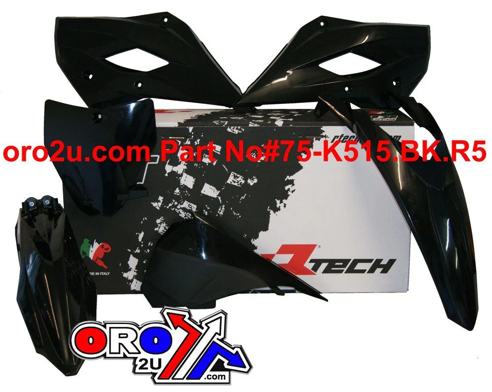 PLASTIC KIT/5 14-17 HUSKY TC85, BLACK RTECH R-KITHSQ-NR0-509 - Image 2
