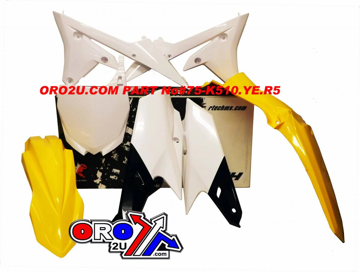 PLASTIC KIT/5 14-18 YZF, YZ-FX250 15-18 YZ-FX450 16-18, RTECH R-KITYZF-GY0-514 - Image 2