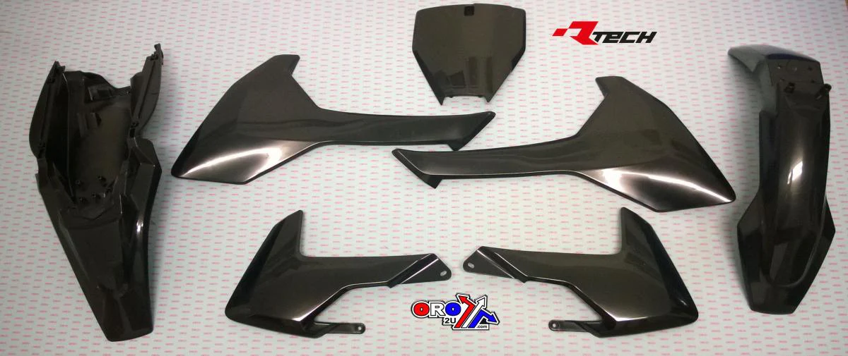 PLASTIC KIT/5 17-23 TC65, BLACK, RTECH R-KITHSQ-NR0-565 - Image 2