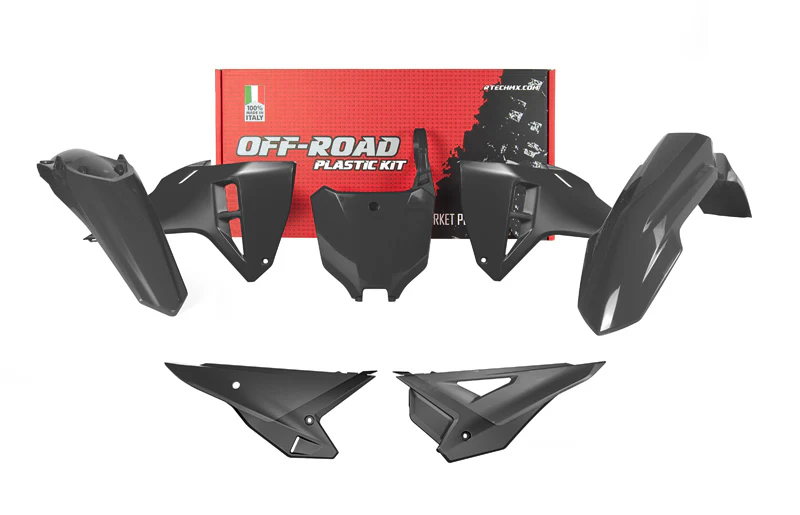 PLASTIC KIT 5PCS HONDA CRF 250/450 2025-26, R-TECH R-KITCRF-NR0-625 BLACK