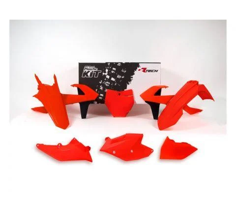 PLASTIC KIT/6 16-18 KTM SX/SXF, RTECH R-KITKTM-AN0-516, NEON ORANGE - Image 2