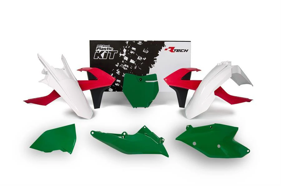 PLASTIC KIT/6 16-18 SX/SX-F 70s LTD EDITION, RED/GREEN/WHITE KIT, R-KITKTM-RQ0-516