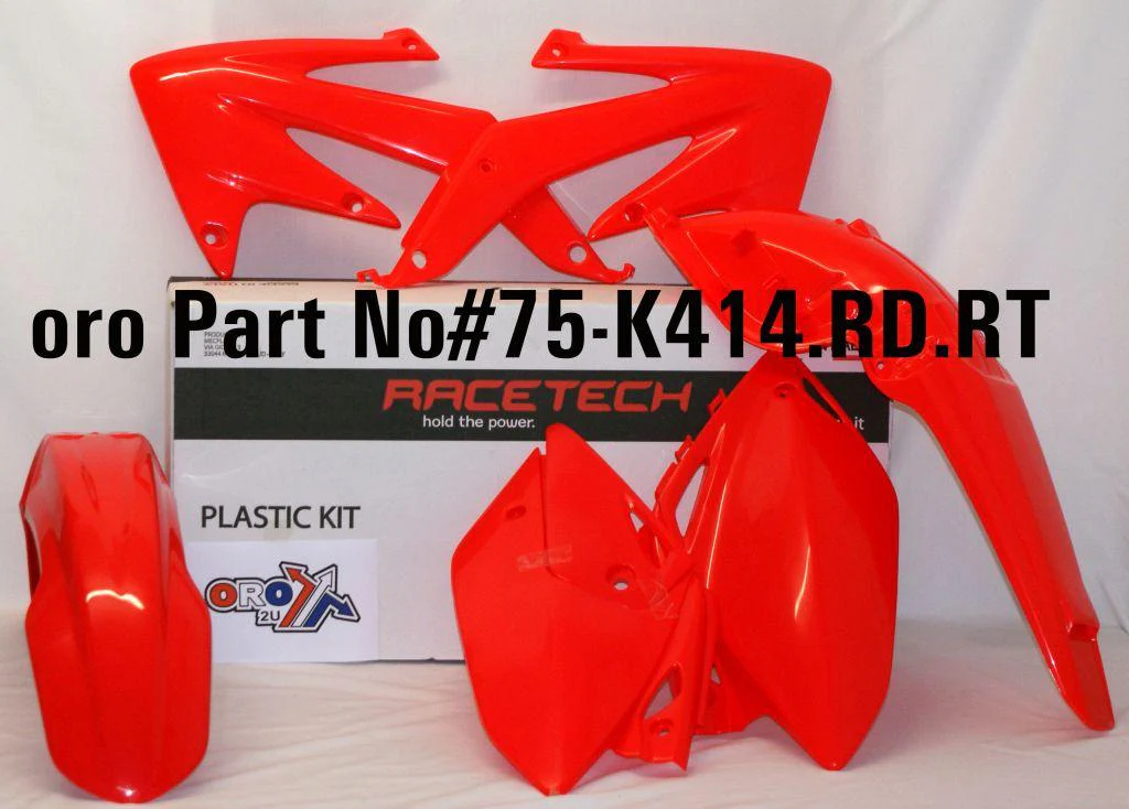 PLASTIC KIT CRF450X 05-07, RTECH R-KITCRX-RS0-414 - Image 2
