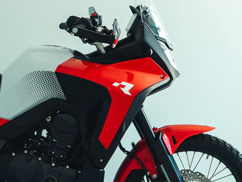 PLASTIC KIT WITH SEAT TRANSALP 750 R-TECH RED BLACK WHITE R-KITALP-RS1-024 - Image 4