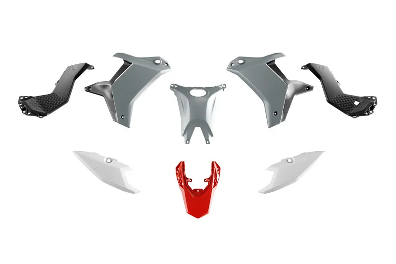 PLASTIC KIT YAMAHA TENERE 700 2025 R-TECH R-KITT70-GR2-025 GREY & WHITE & RED & BLACK