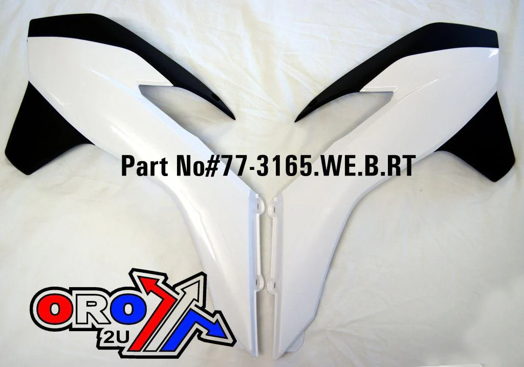RAD SCOOPS 13-15 KTM SX/SXF, WHITE/BLACK RTECH, R-CVKTMBNNR13 - Image 2