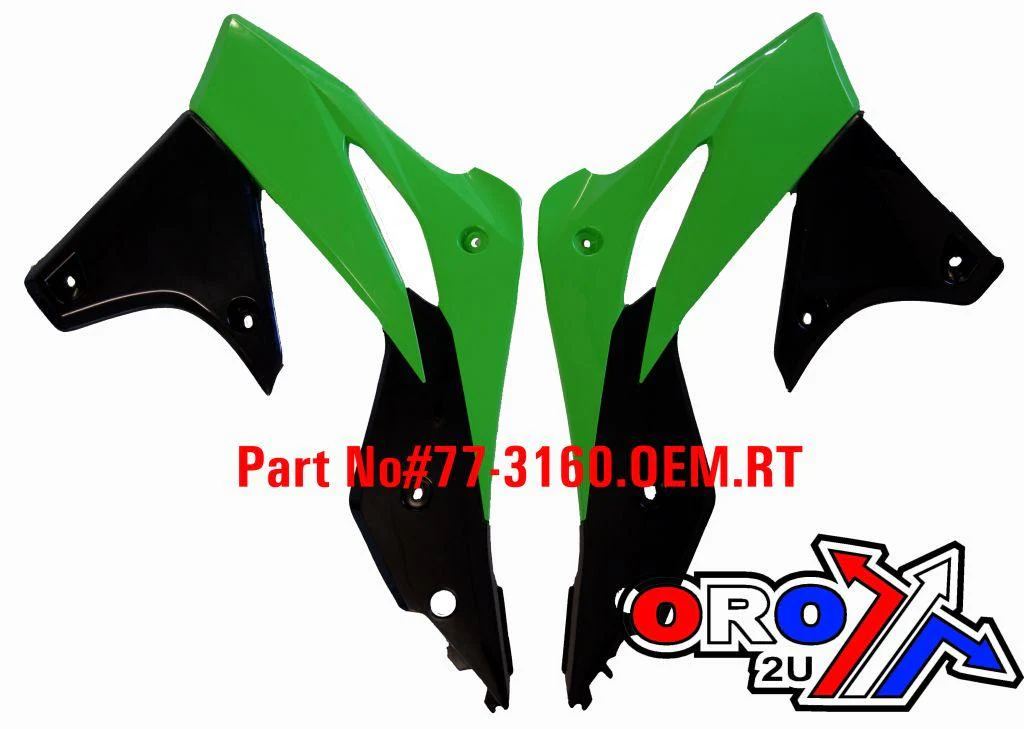 RAD SCOOPS 13-16 KX250F OEM, GREEN/BLACK R-CVKXFVENR13 - Image 2