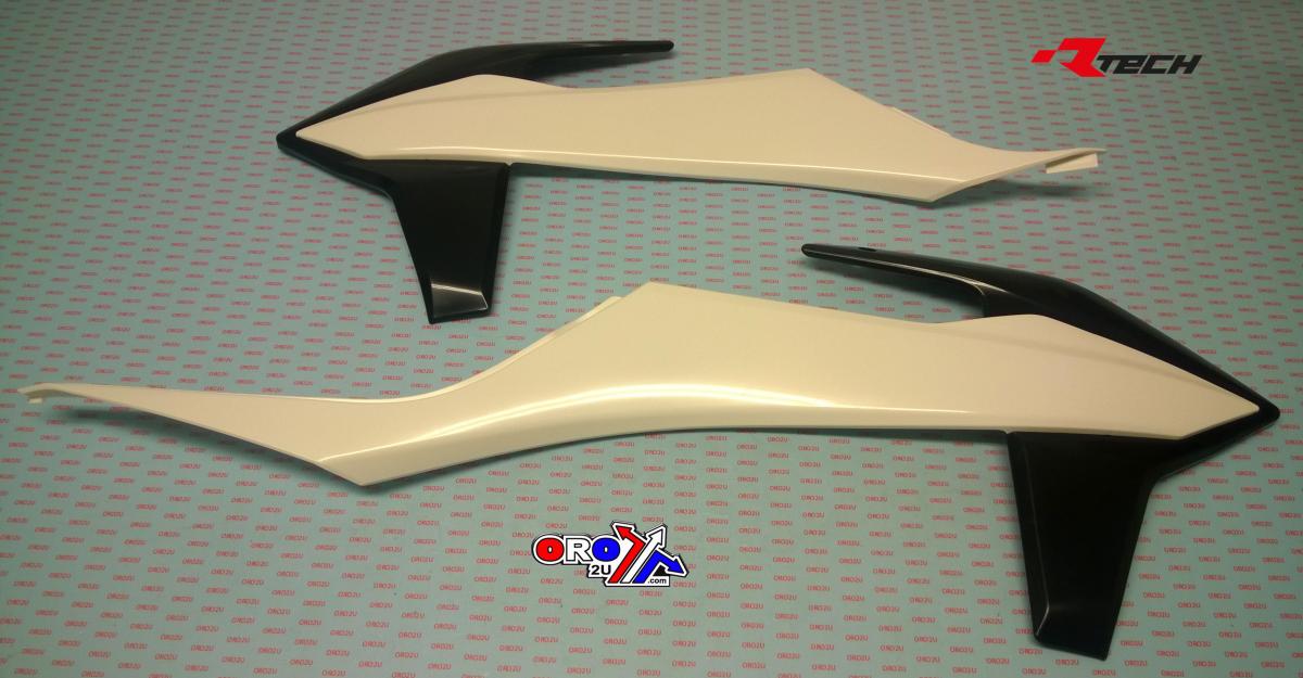 RAD SCOOPS 2019-22 KTM SX/SXF, RTECH R-CVKTMBNNR19, WHITE/BLACK - Image 2