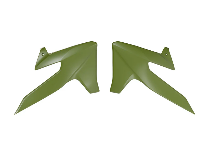 RADIATOR SCOOP TRIUMPH TF 250 450 R-TECH R-CVTRIVN0025 NAVY GREEN