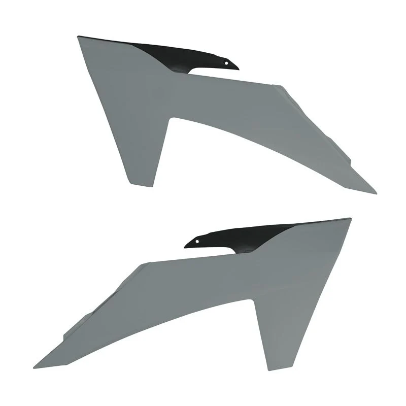 RADIATOR SCOOPS 2023-24 SX/SX-F KTM, QUANTUM GREY/BLACK, RTECH R-CVKTMGRNR23
