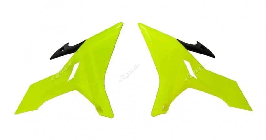RADIATOR SCOOPS YZ REVOLUTION NEON, YELLOW R-CVYZ0GF0016, RAD SCOOPS