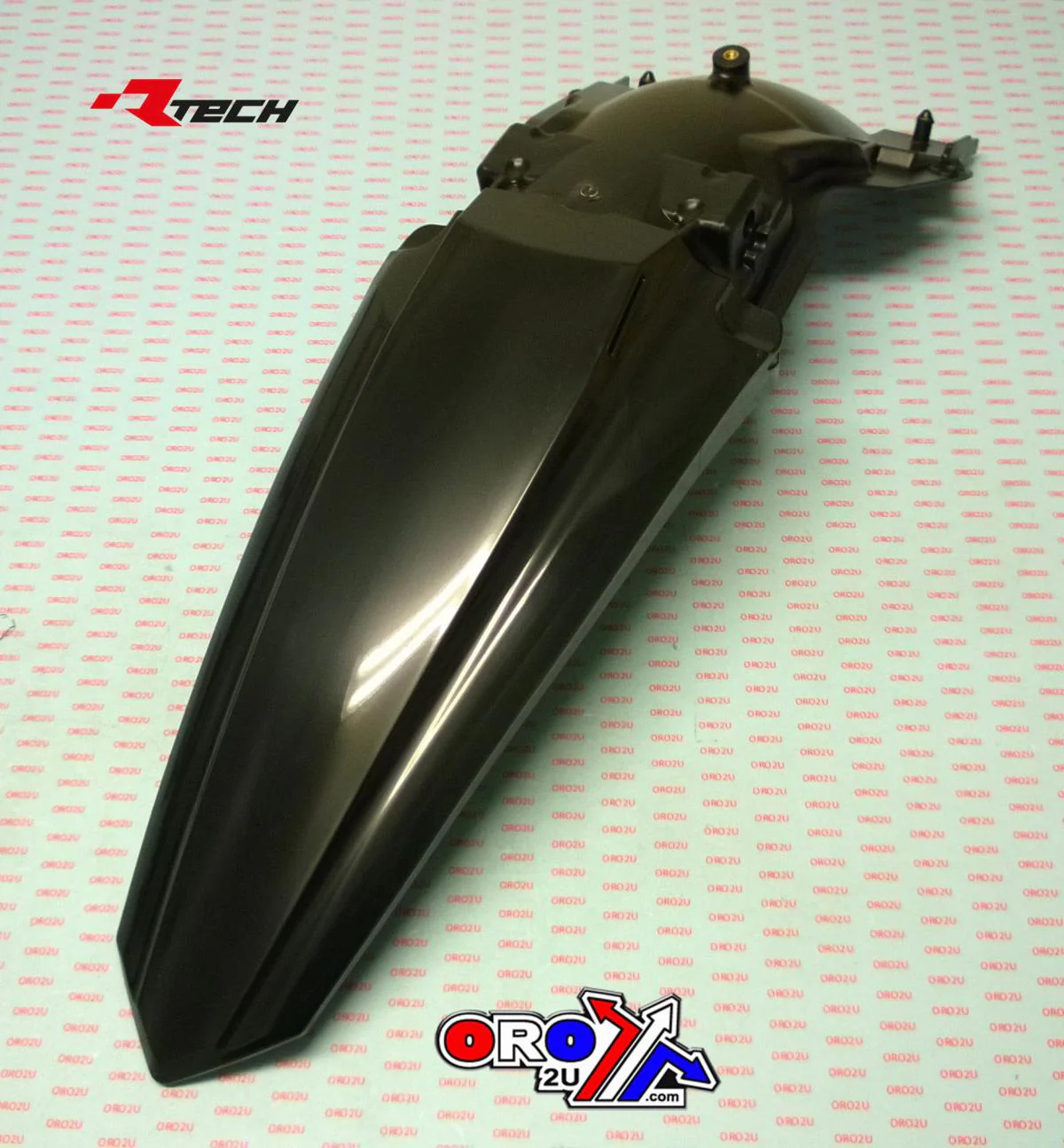 REAR FENDER 2019-23 KX450 BLACK, RTECH R-PPKXFNR0019 - Image 2