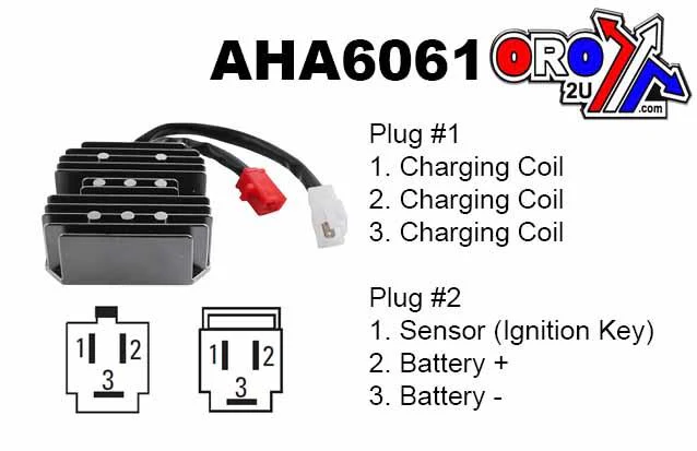REGULATOR Honda NX650 88-89, ARROWHEAD AHA6061, 31600-MY2-621, ESP2548 - Image 2