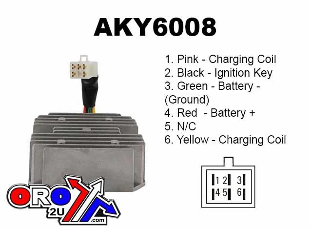 REGULATOR KYMCO MC, ARROWHEAD AKY6008 - Image 5