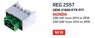 REGULATOR REG 2557 02557-04, HONDA CRF110F CRF125F 310600-KYK-911 - Image 4