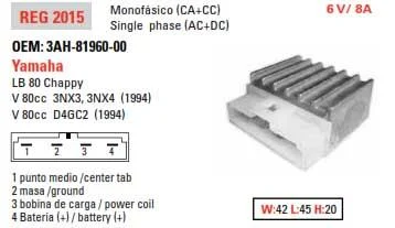 REGULATOR VOLTAGE 12v / 8A, DZE 02015-04 3AH-81960-00-00 - Image 9