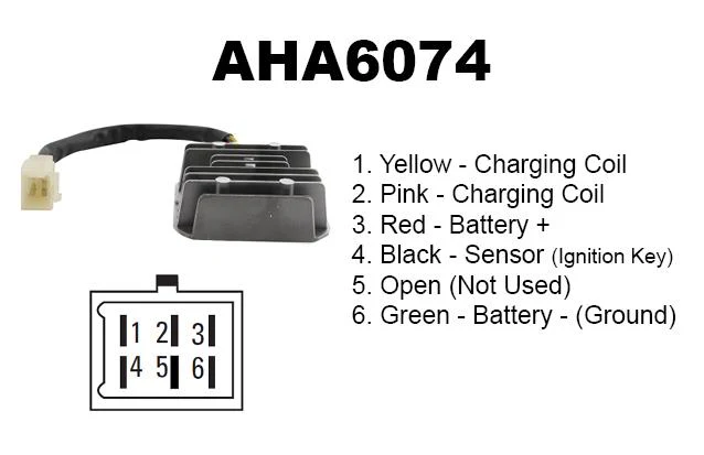 REGULATOR VOLTAGE HONDA, 31600-KBB-901 AHA6074, 31600-KBB-901 / 31600-KR1-761/ 31600-KY7-000 - Image 6