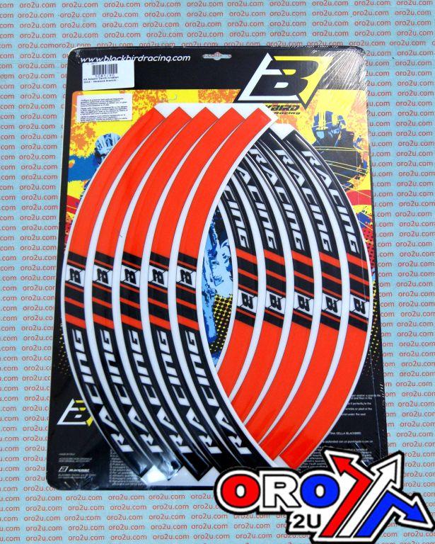 RIM STICKER ORANGE RACING, 5081/90 BLACKBIRD - Image 2