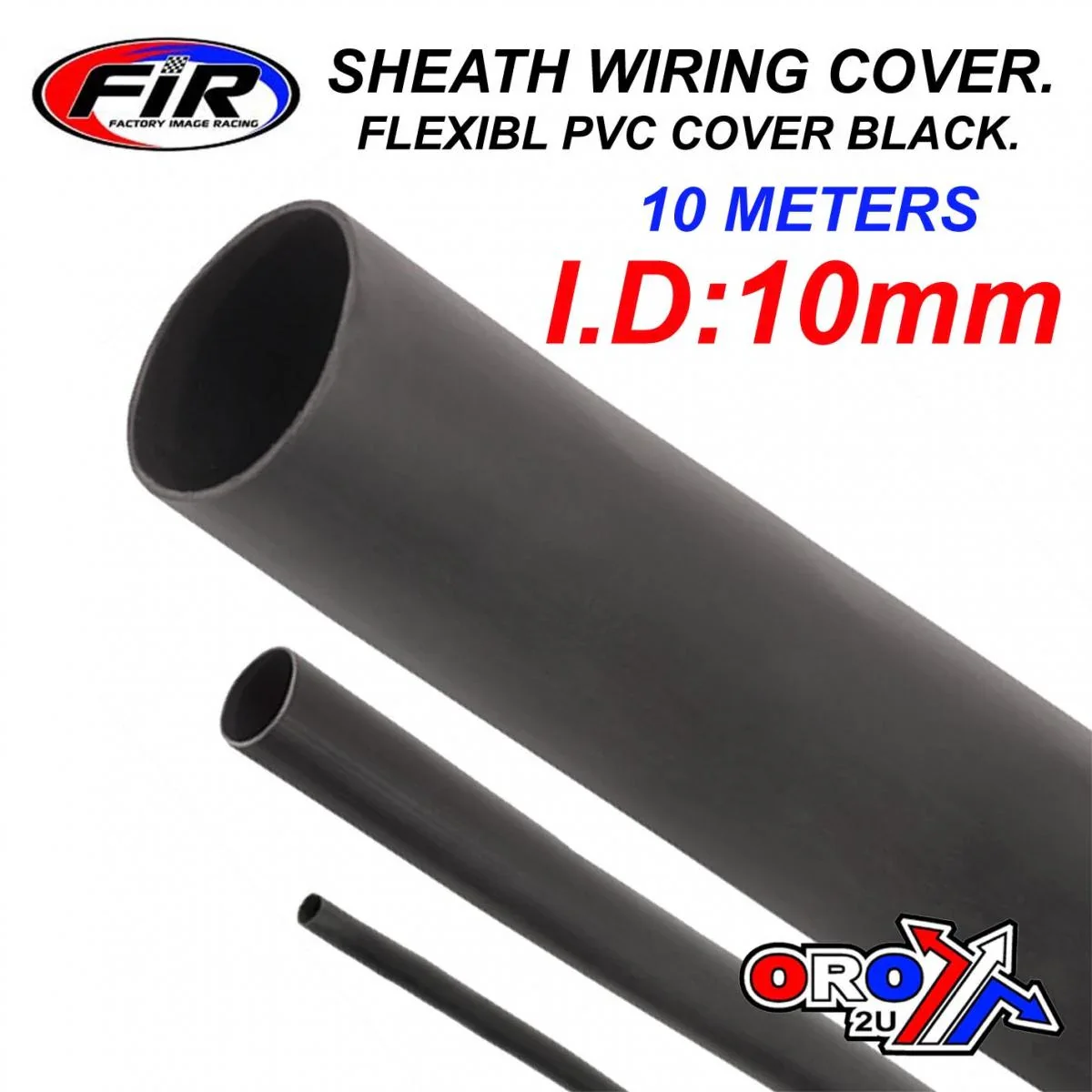 SHEATH PVC COVER 10MTR I.D10mm, FLEXIBL PVC WIRING COVER BLACK - Image 2