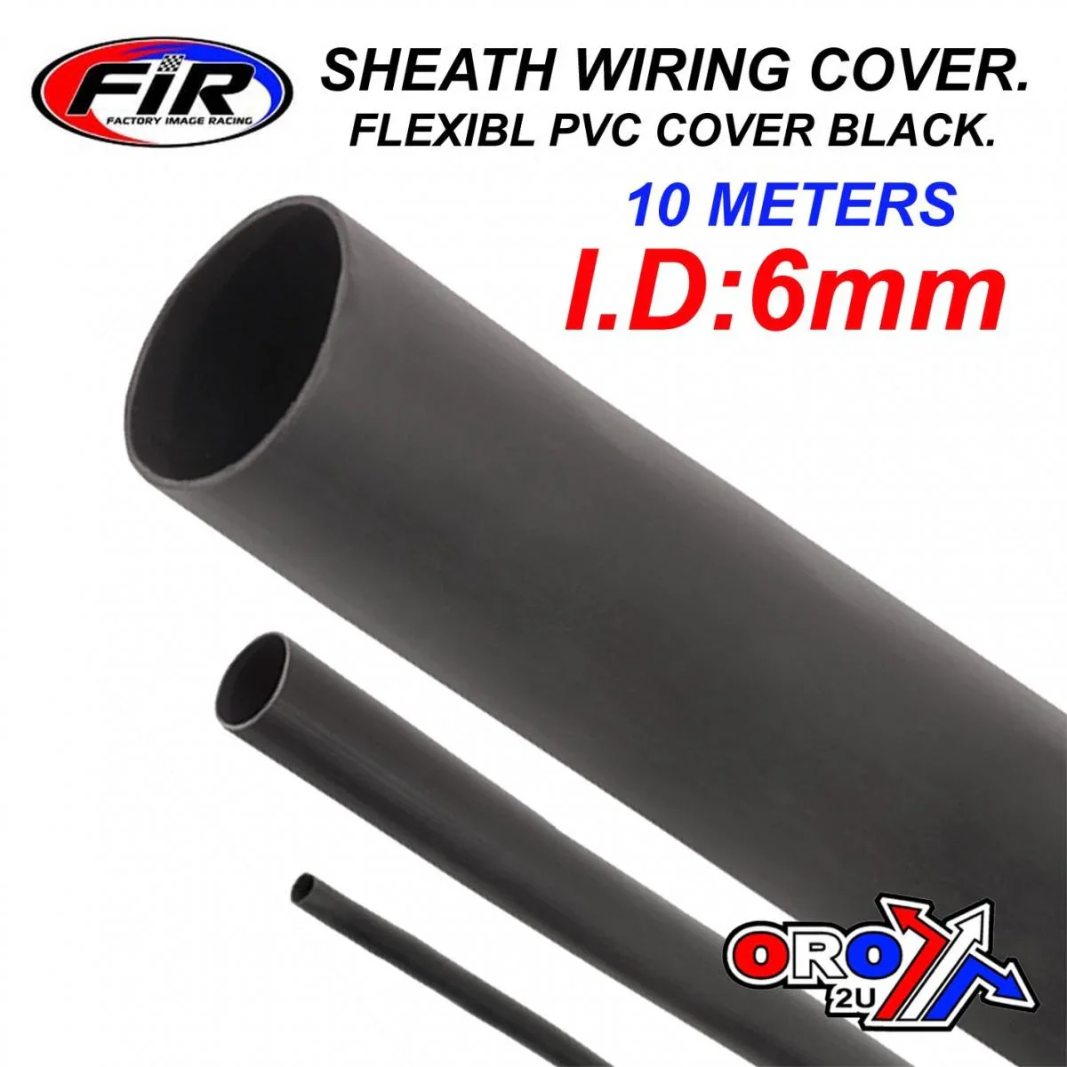 SHEATH PVC COVER 10MTR I.D6mm, FLEXIBL PVC WIRING COVER BLACK - Image 2