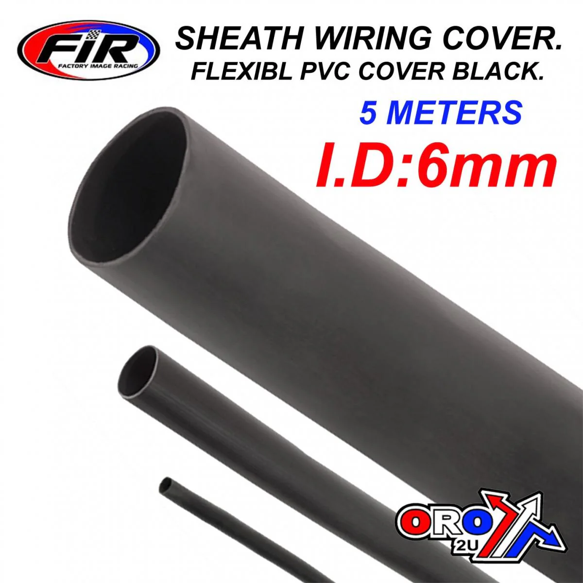 SHEATH PVC COVER 5MTR I.D6mm, FLEXIBL PVC WIRING COVER BLACK - Image 2