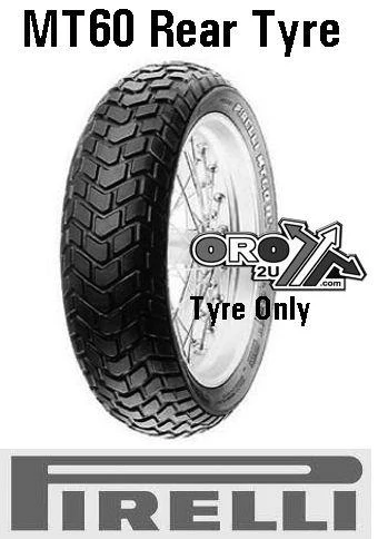 SPECIAL ORDER ONLY, 130/80-17 65H MT60, 746 PIRELLI 0284000 REAR TYRE ROAD, MC - Image 2