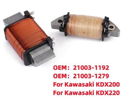 STATOR COILS KAWASAKI KDX200 KDX220 E1 E2 E3 E4 E5 E6 H1 H2 H3 H4 H5 H6 H7, 21003-1192 21003-1279 - Image 2