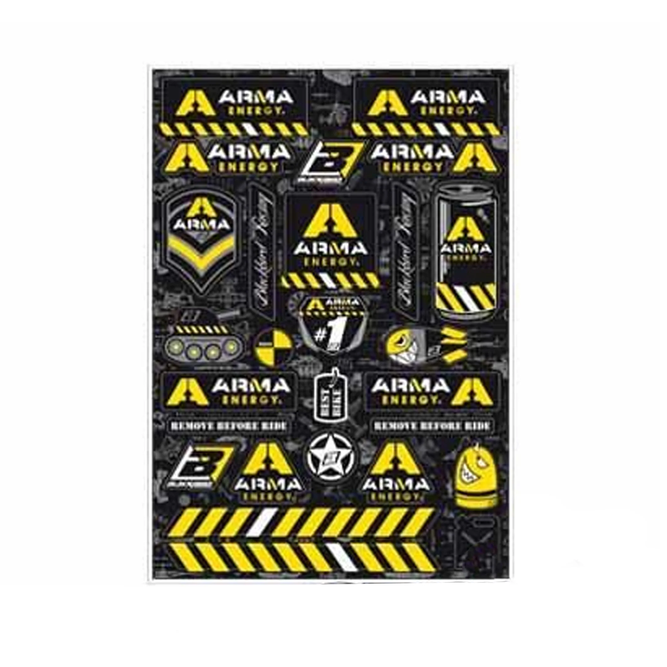 STICKER SHEET ARMA ENERGY, BLACKBIRD 5076F PRE-CUT