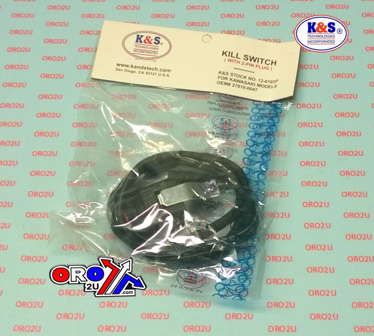 SWITCH KILL KXF250 06-14 OEM, KAWASAKI 27010-0047, KS12-0103P - Image 2