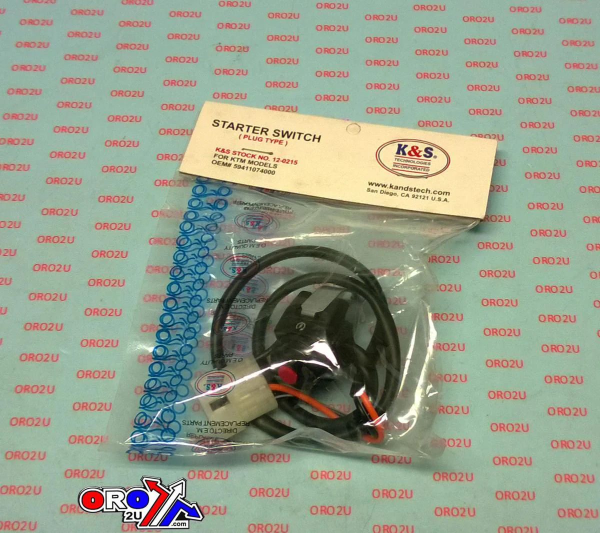 SWITCH STARTER KTM 5941107400, K&S 12-0215 ALL 4-STROKE 04-10 - Image 4