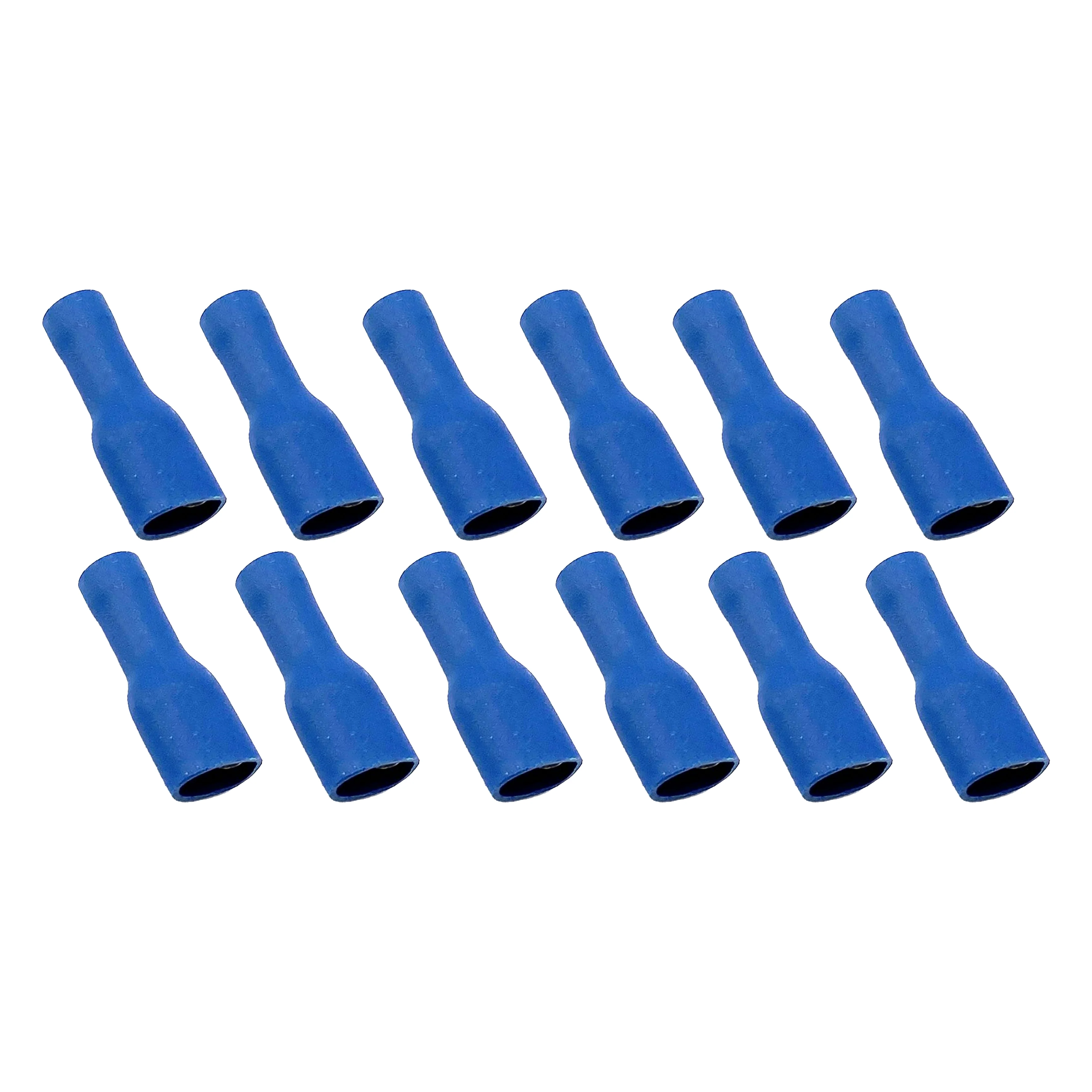 TERMINAL BLUE SPADE FEMALE 10, PACK OF 10 / T6.3mm
