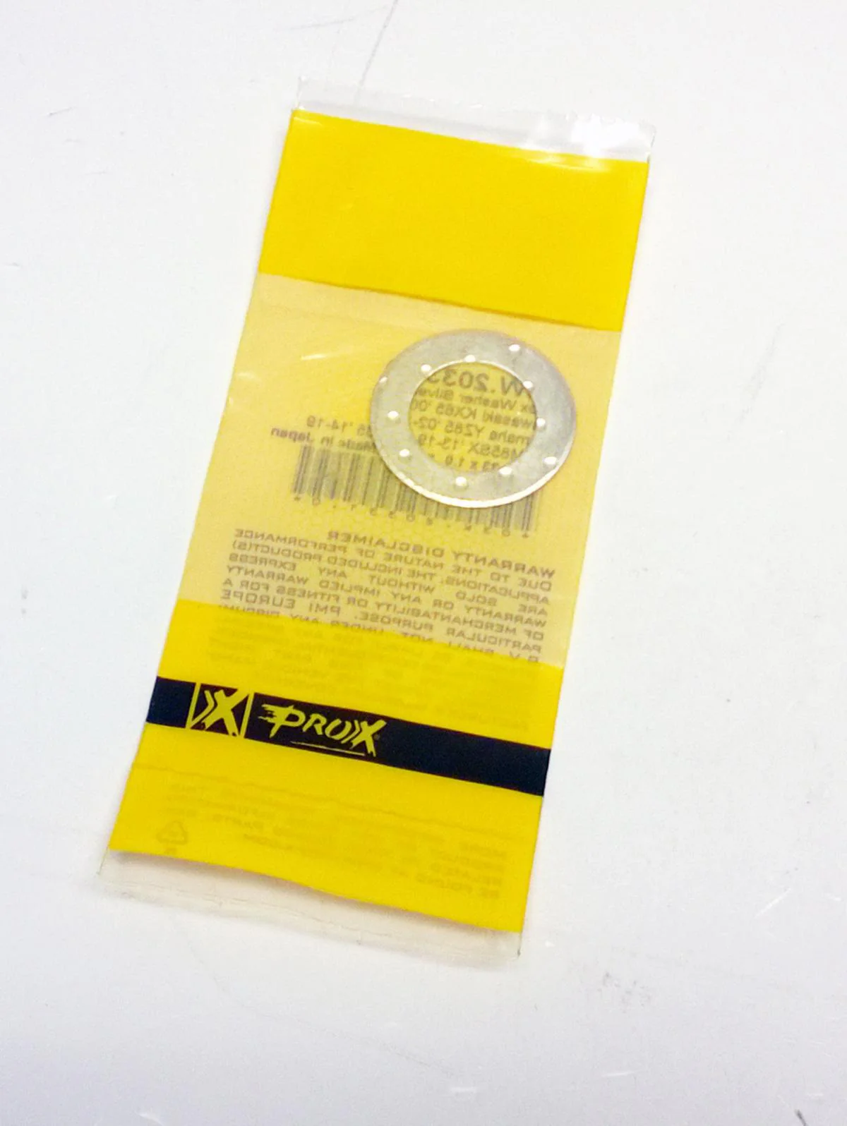 THRUST WASHER 20x33x1.0 EACH, PROX 03W.20331.0 SILVER - Image 2