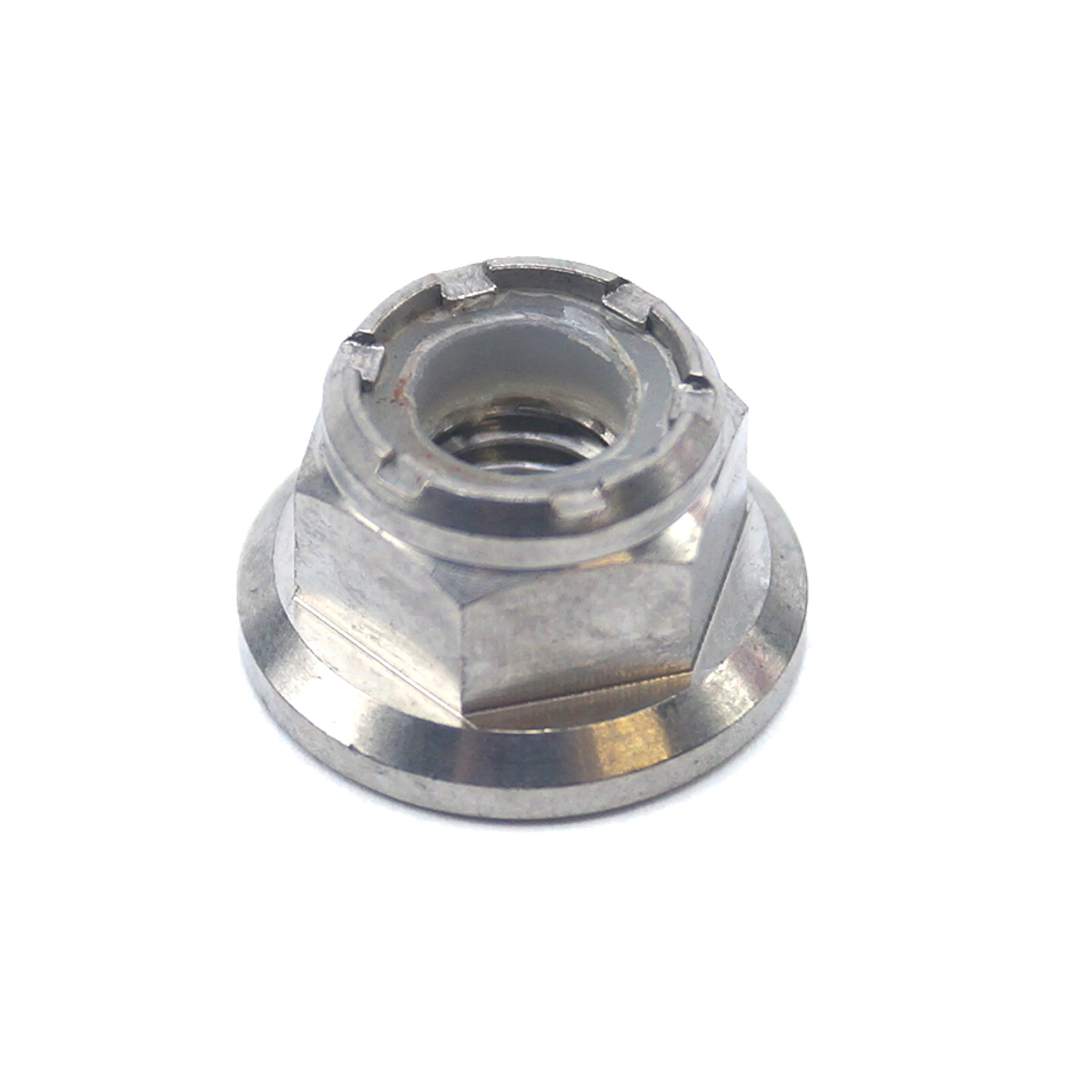 TITANIUM GR5 M6X1.00mm NUT, NYLON FLANGE / GRADE 5 / EACH - Image 4