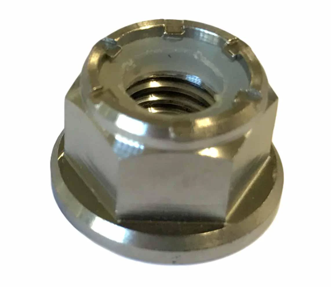 TITANIUM GR5 M8X1.25mm NUT, NYLON FLANGE / GRADE 5 / EACH - Image 3