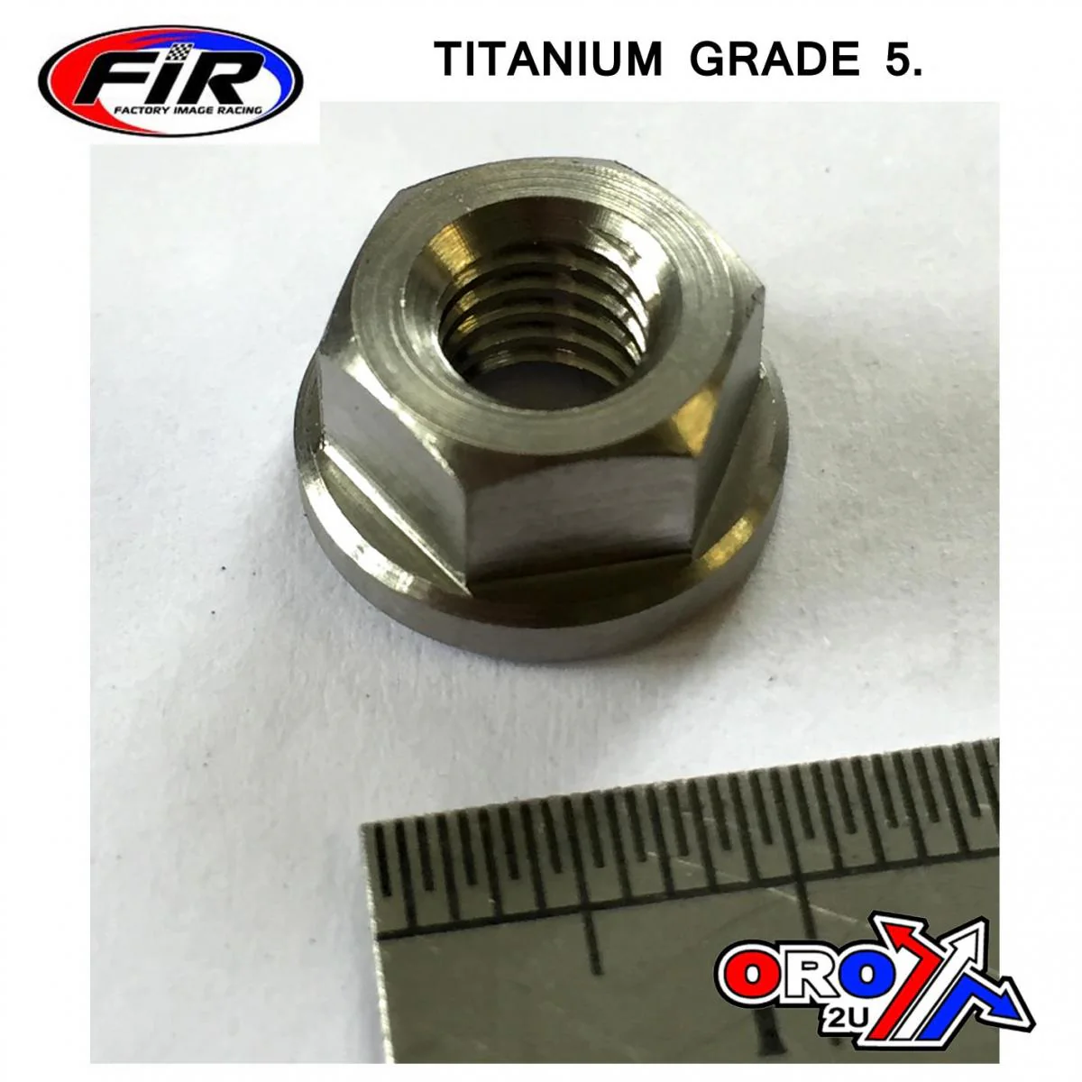 TITANIUM M6X1.00mm FLANGE NUT, TITANIUM GRADE 5 / EACH - Image 3