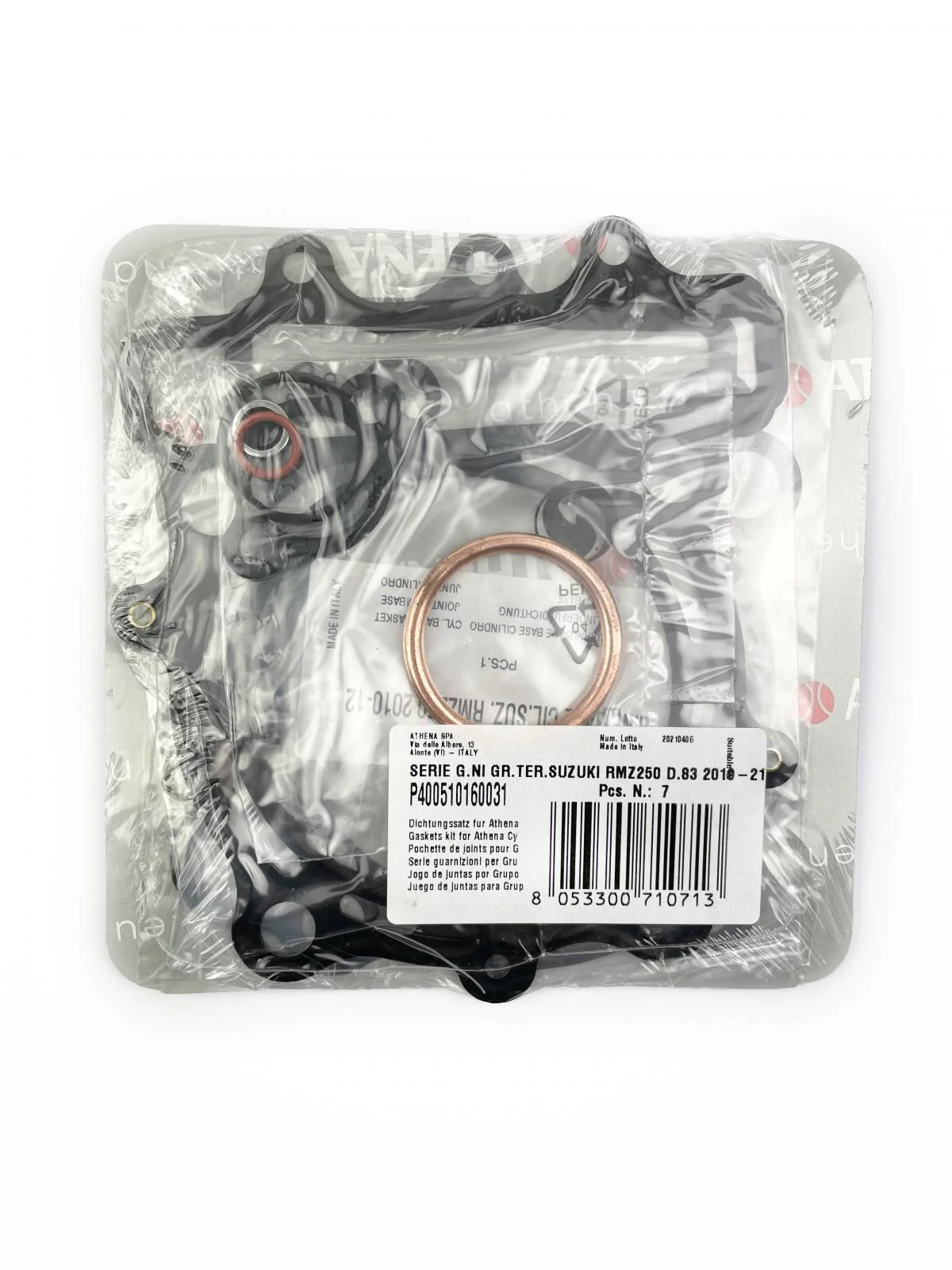 TOP END GASKET SET 83MM SUZUKI RM-Z 250 19-21, ATHENA P400510160031 290CC BIG BORE - Image 2