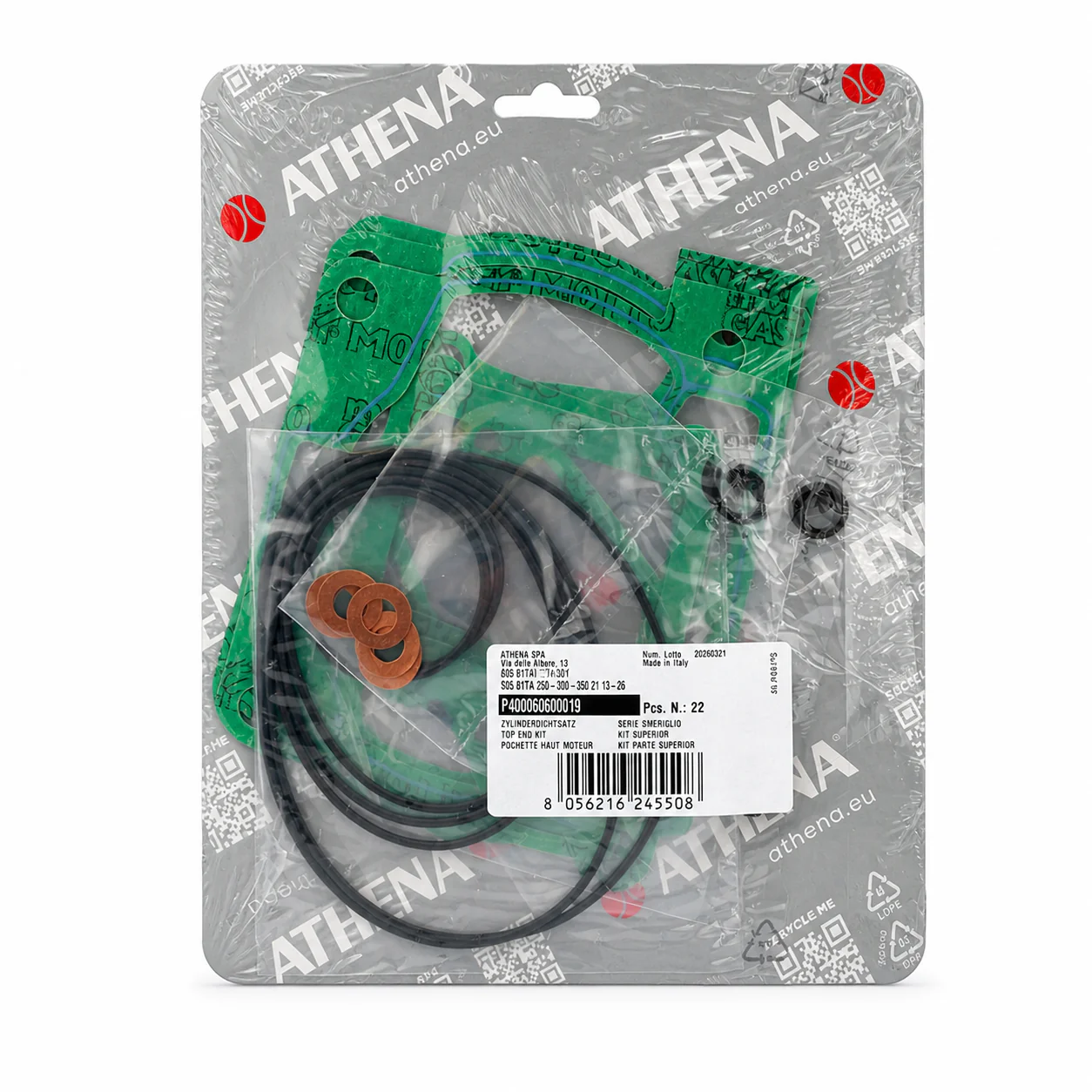 TOP END GASKET SET BETA 250 300 RR 2026 ATHENA P400060600019 - Image 3